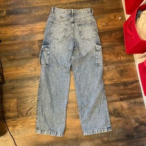 H&M high waist cargo jeans